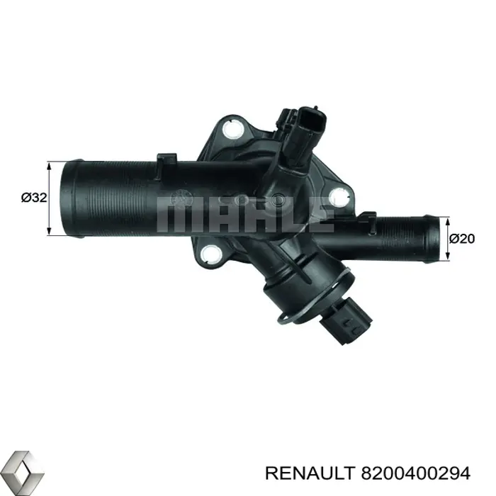 Obudowa termostatu Renault (RVI) 8200400294 cena, od 84,94 USD