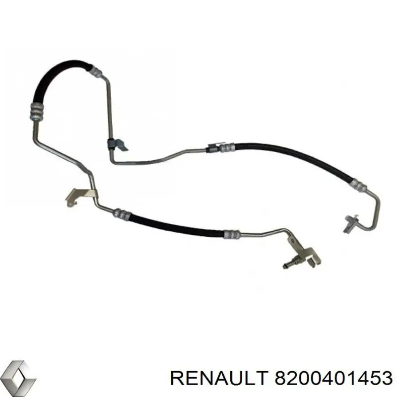 8200401453 Renault (RVI) Przewód hydraulicznego układu wspomagania wysokiego ciśnienia, od pompy do maglownicy (mechanizmu)