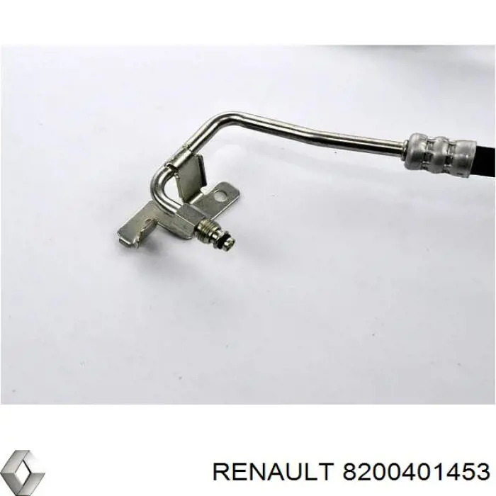 Do koszyka 8200401453 Renault (RVI) Przewód hydraulicznego układu wspomagania wysokiego ciśnienia, od pompy do maglownicy (mechanizmu)