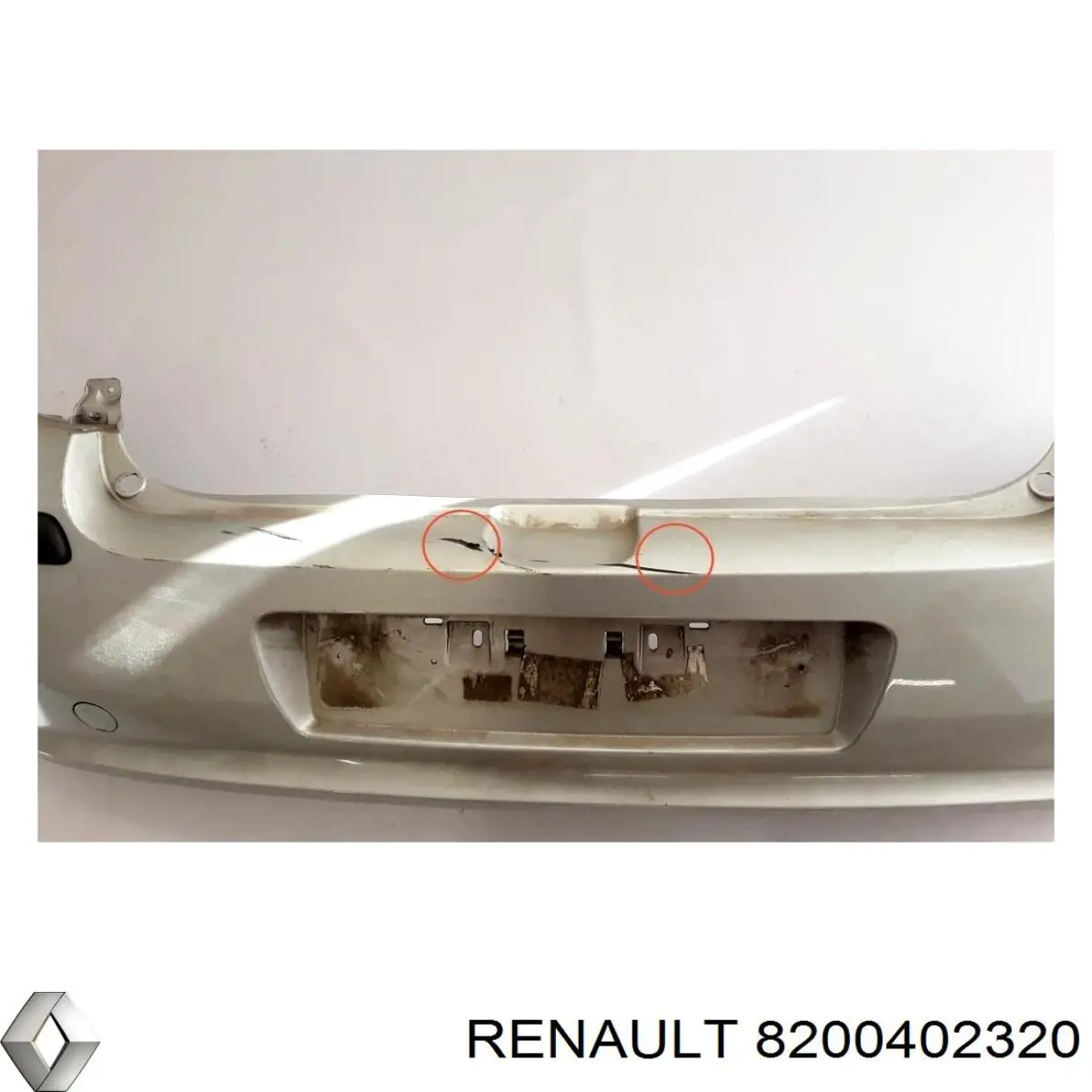 Do koszyka 8200402320 Renault (RVI) Zderzak tylny