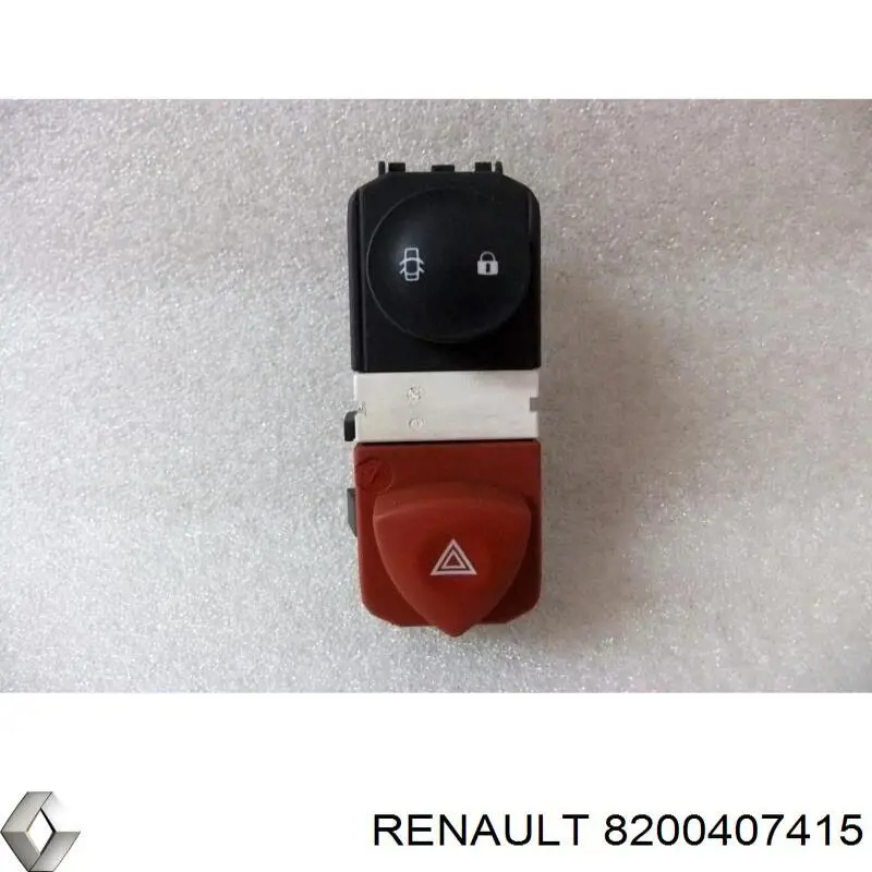 Do koszyka 8200407415 Renault (RVI) Przycisk włączania światła awaryjnego