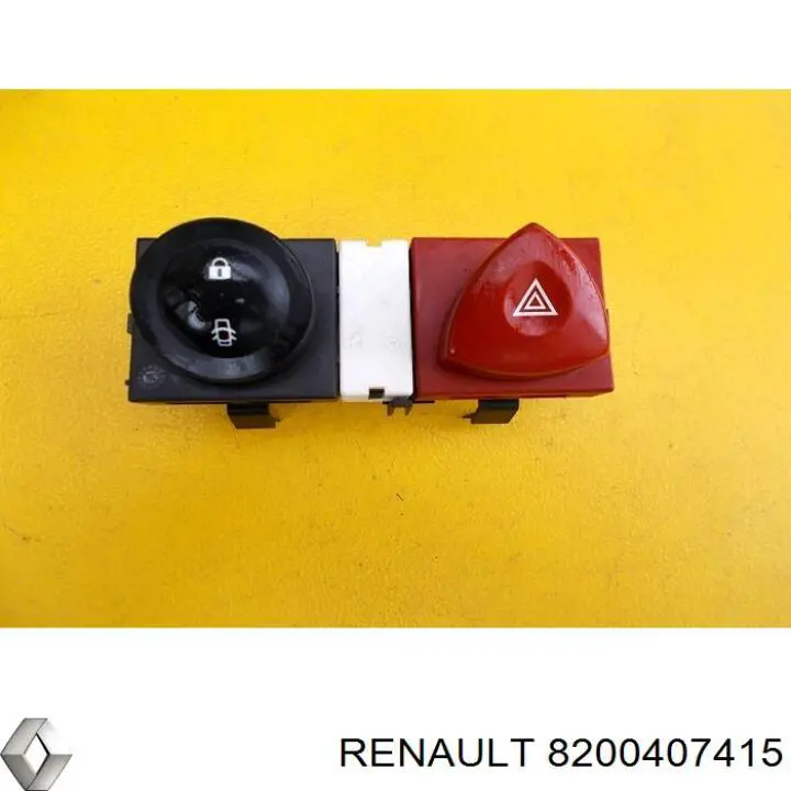 8200407415 Renault (RVI) przycisk włączania światła awaryjnego