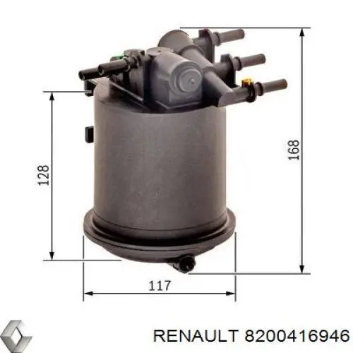 Do koszyka 8200416946 Renault (RVI) Filtr paliwa
