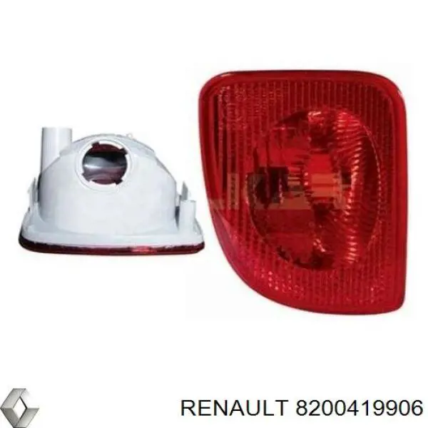 Przednia lampa przeciwmgielna tylna lewa Renault (RVI) 8200419906 cena, od 27,06 USD