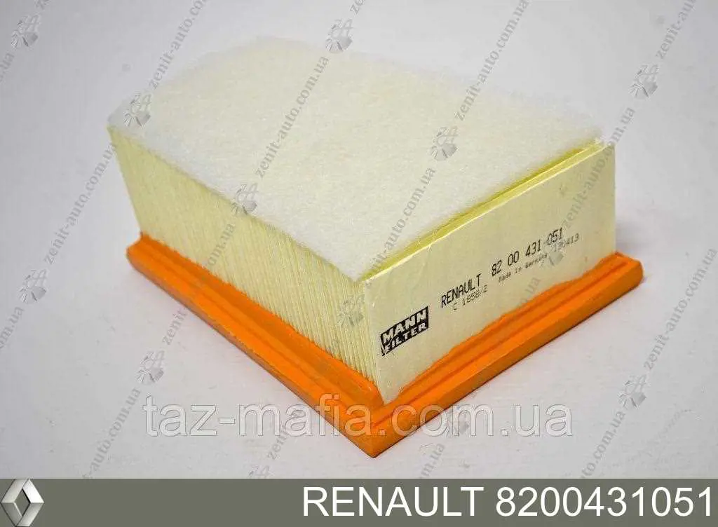 Filtr powietrza 8200431051 Renault (RVI)