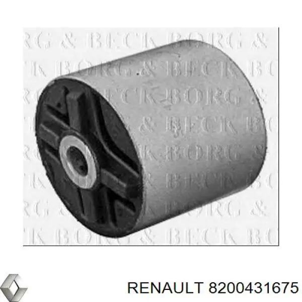 Do koszyka 8200431675 Renault (RVI) Silentblock tylnej belki