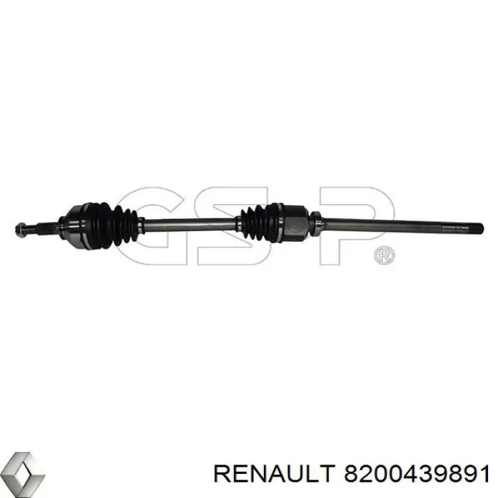 Do koszyka 8200436849 Renault (RVI) Półoś napędowa przednia prawa