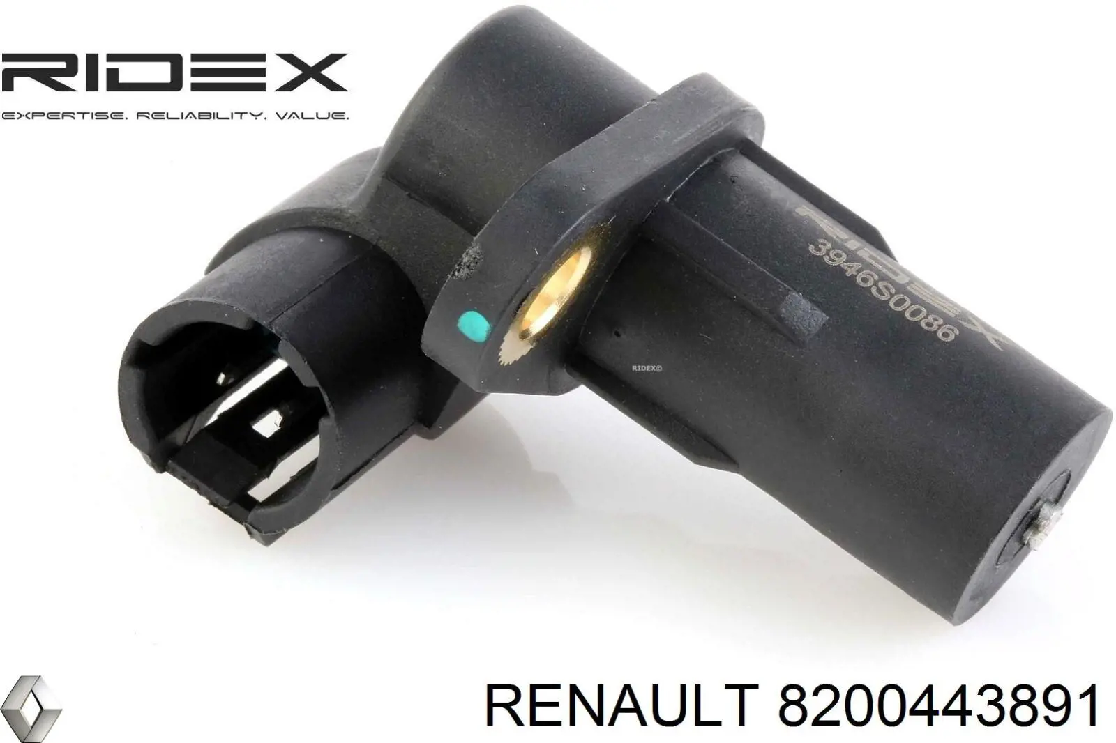 Do koszyka 8200443891 Renault (RVI) Czujnik położenia wału korbowego