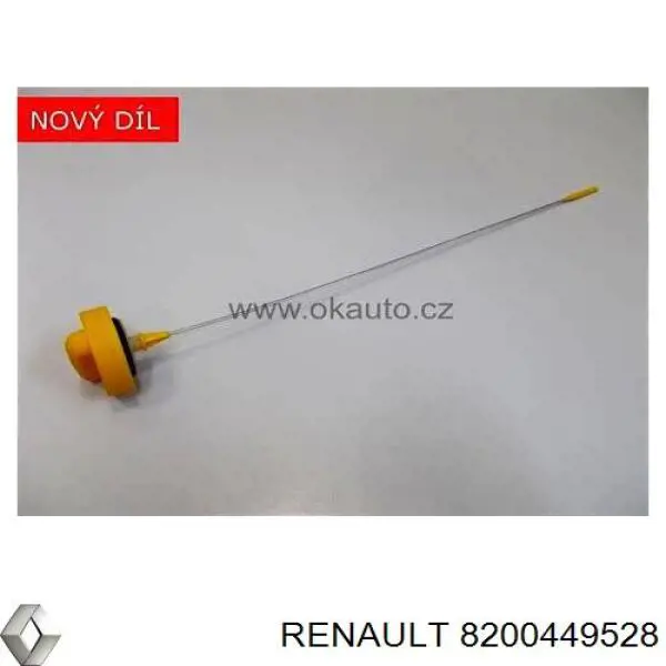 Bagnet poziomu oleju w silniku 8200449528 Renault (RVI)