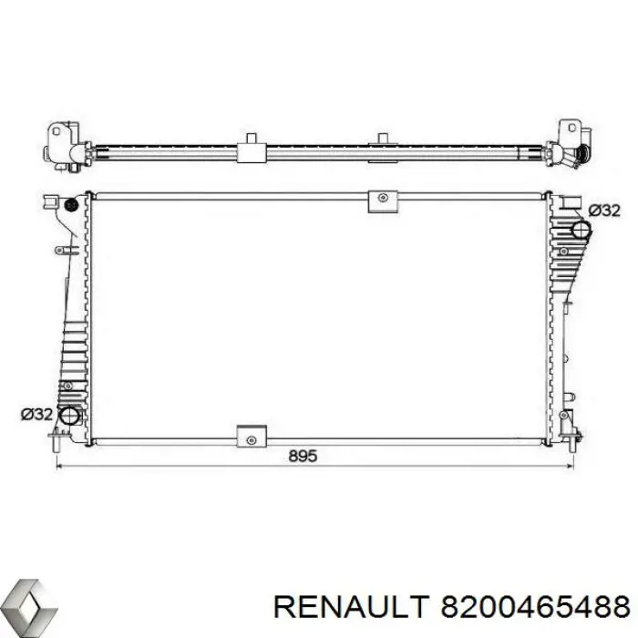 8200465488 Renault (RVI) Chłodnica silnika