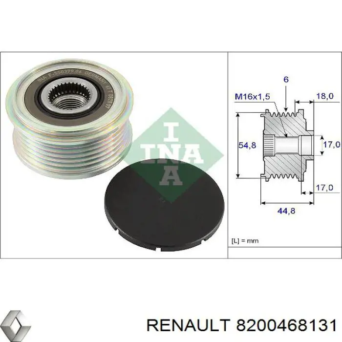 8200468131 Renault (RVI) alternator