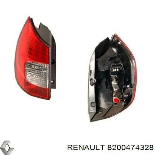 Lampa zespolona tylna lewa Renault (RVI) 8200474328 cena, od 91,94 USD