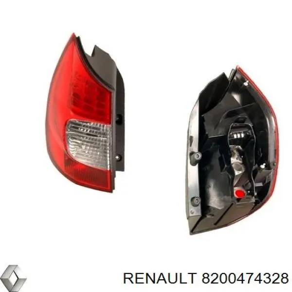 Do koszyka 8200474328 Renault (RVI) Lampa zespolona tylna lewa