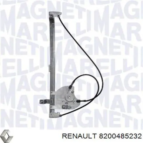 Do koszyka 8200485232 Renault (RVI) Mechanizm podnoszenia szyby drzwi tylnych lewych