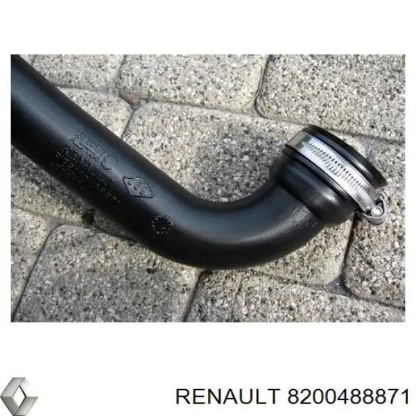 Do koszyka 8200488871 Renault (RVI) Przewód (króciec) intercoolera
