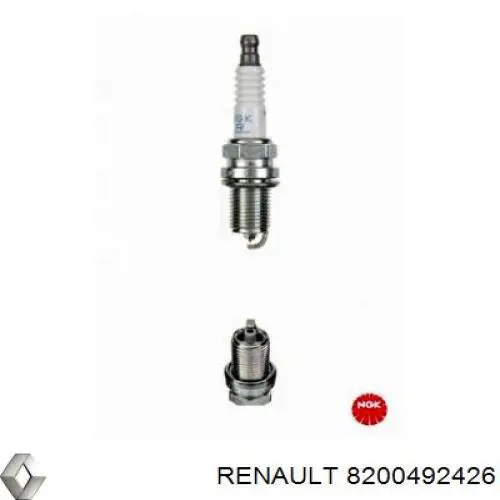 Do koszyka 8200492426 Renault (RVI) Świeca zapłonowa