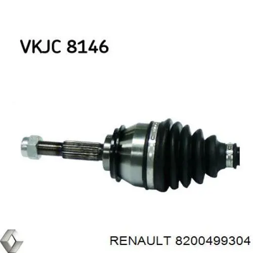 8200499304 Renault (RVI) Półoś napędowa przednia lewa