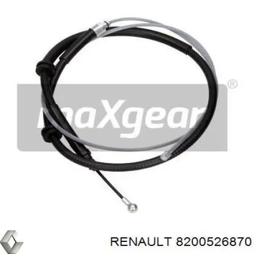 Do koszyka 8200526870 Renault (RVI) Linka hamulca ręcznego tylna prawa/lewa