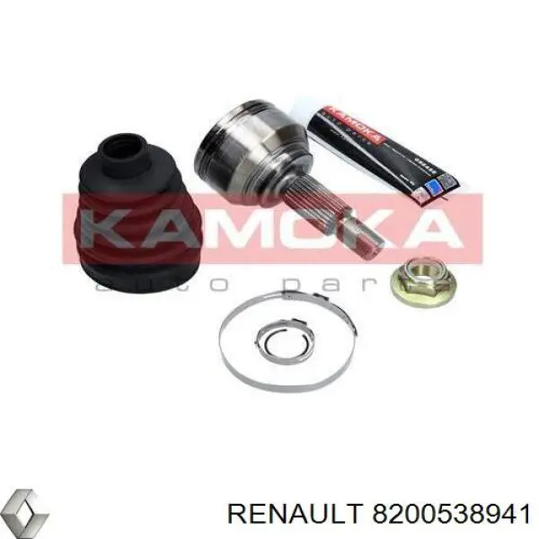 Do koszyka 8200538941 Renault (RVI) Półoś napędowa przednia lewa