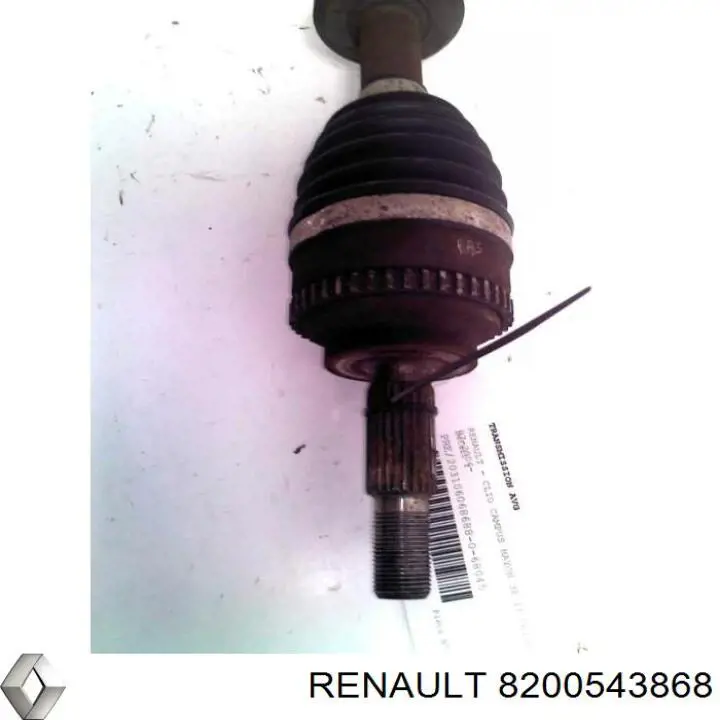 Półoś napędowa przednia lewa Renault (RVI) 8200543868 cena, od 62,99 USD
