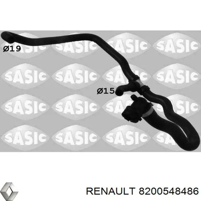 Przewód (króciec) układu chłodzenia Renault (RVI) 8200548486 cena, od 43,87 USD