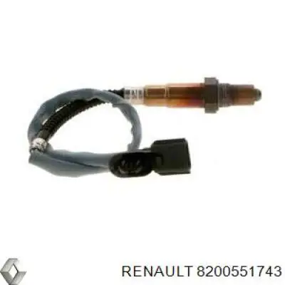 Do koszyka 8200551743 Renault (RVI) Sonda lambda czujnik tlenu po katalizatorze