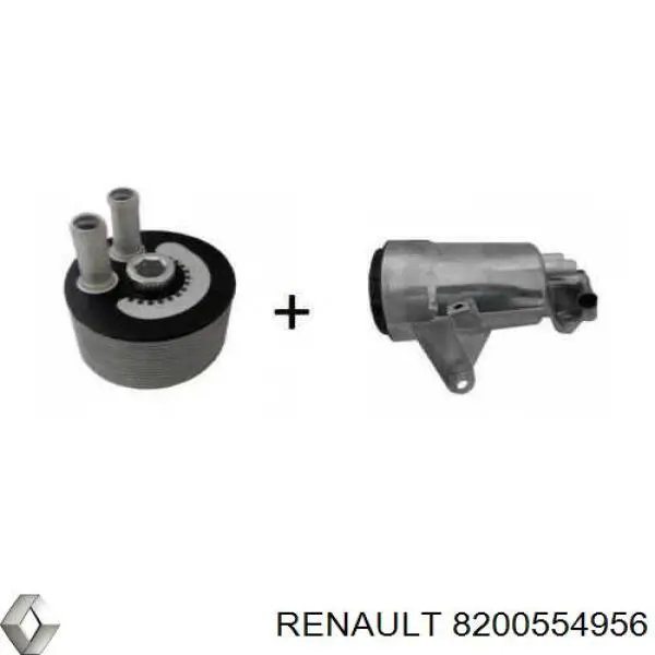 Do koszyka 8200554956 Renault (RVI) Obudowa filtra oleju