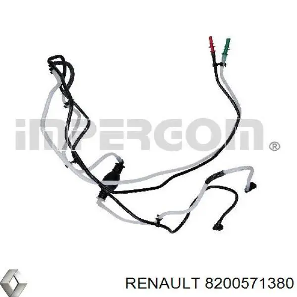 Rurka paliwa, zestaw Renault (RVI) 8200571380 cena, od 46,92 USD