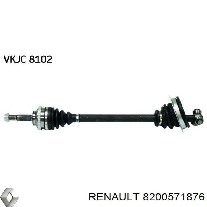 Do koszyka 8200571876 Renault (RVI) Półoś napędowa przednia lewa