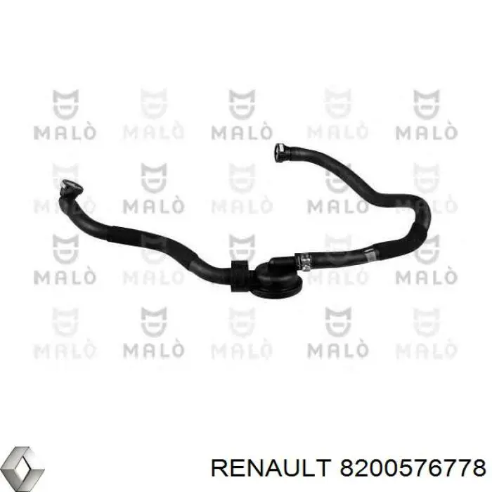8200576778 Renault (RVI) Króciec wentylacji kadłuba (separatora oleju)