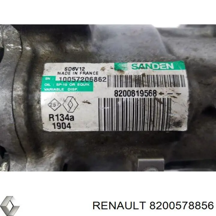 8200578856 Renault (RVI) sprężarka klimatyzacji