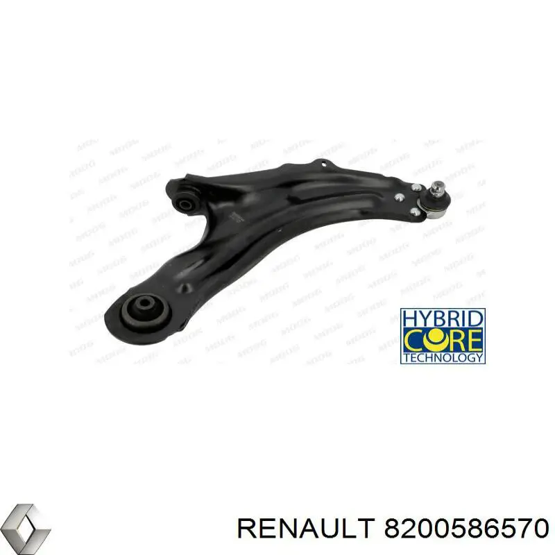 Silentblock przedniego wahacza dolnego 8200586570 Renault (RVI)