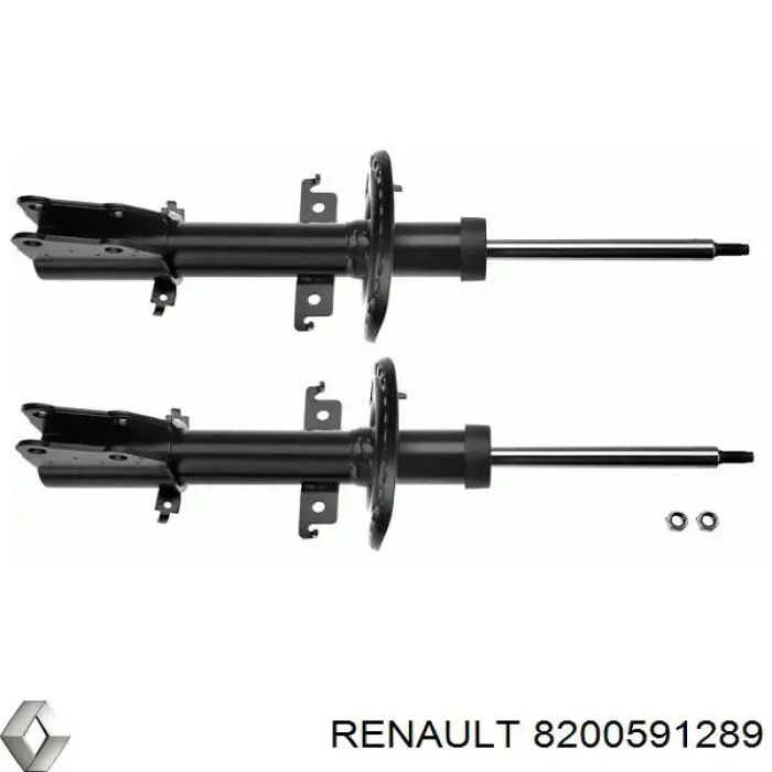 Do koszyka 8200591289 Renault (RVI) Amortyzator przedni