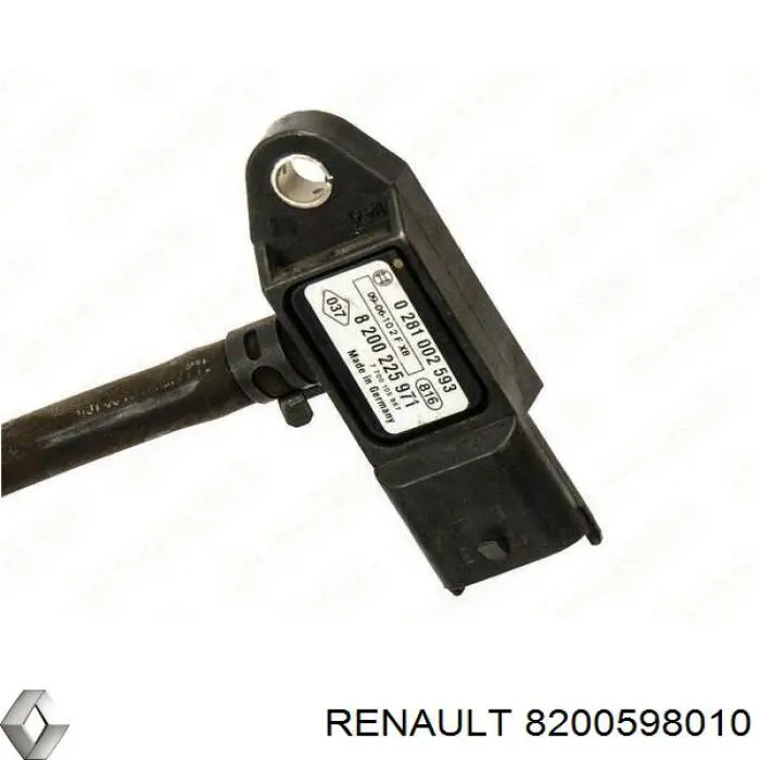 Do koszyka 8200598010 Renault (RVI) Przewód (króciec) intercoolera