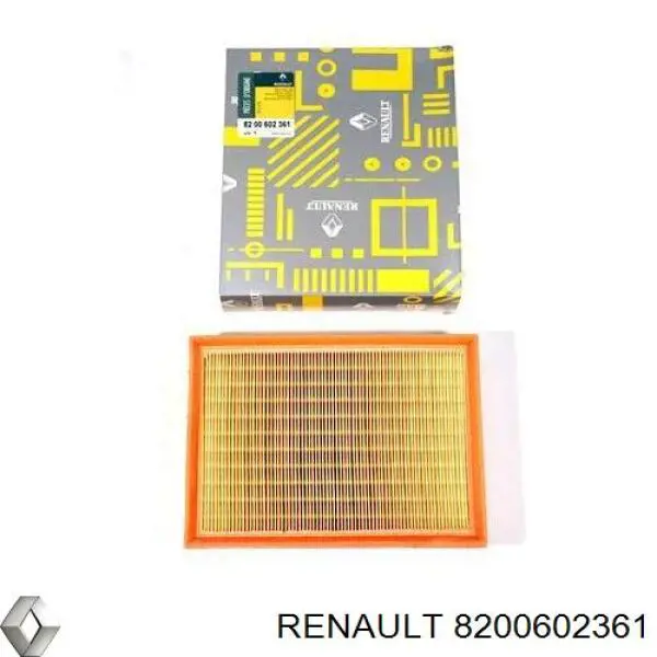 Filtr powietrza Renault (RVI) 8200602361 cena, od 11,15 USD