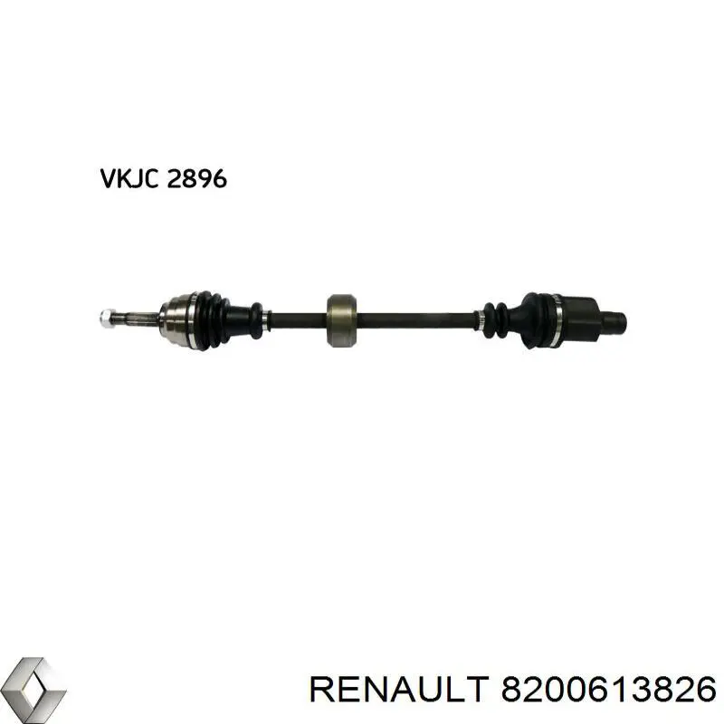 Półoś napędowa przednia prawa Renault (RVI) 8200613826 cena, od 71,51 USD