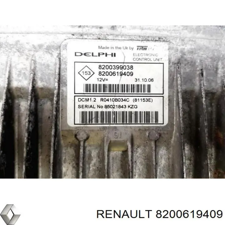 Sterownik silnika Renault (RVI) 8200619409 cena, od 35,75 USD