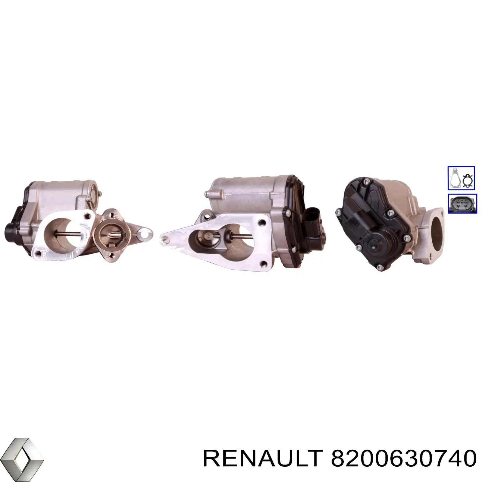 Zawór recyrkulacji spalin EGR Renault (RVI) 8200630740 cena, od 110,98 USD