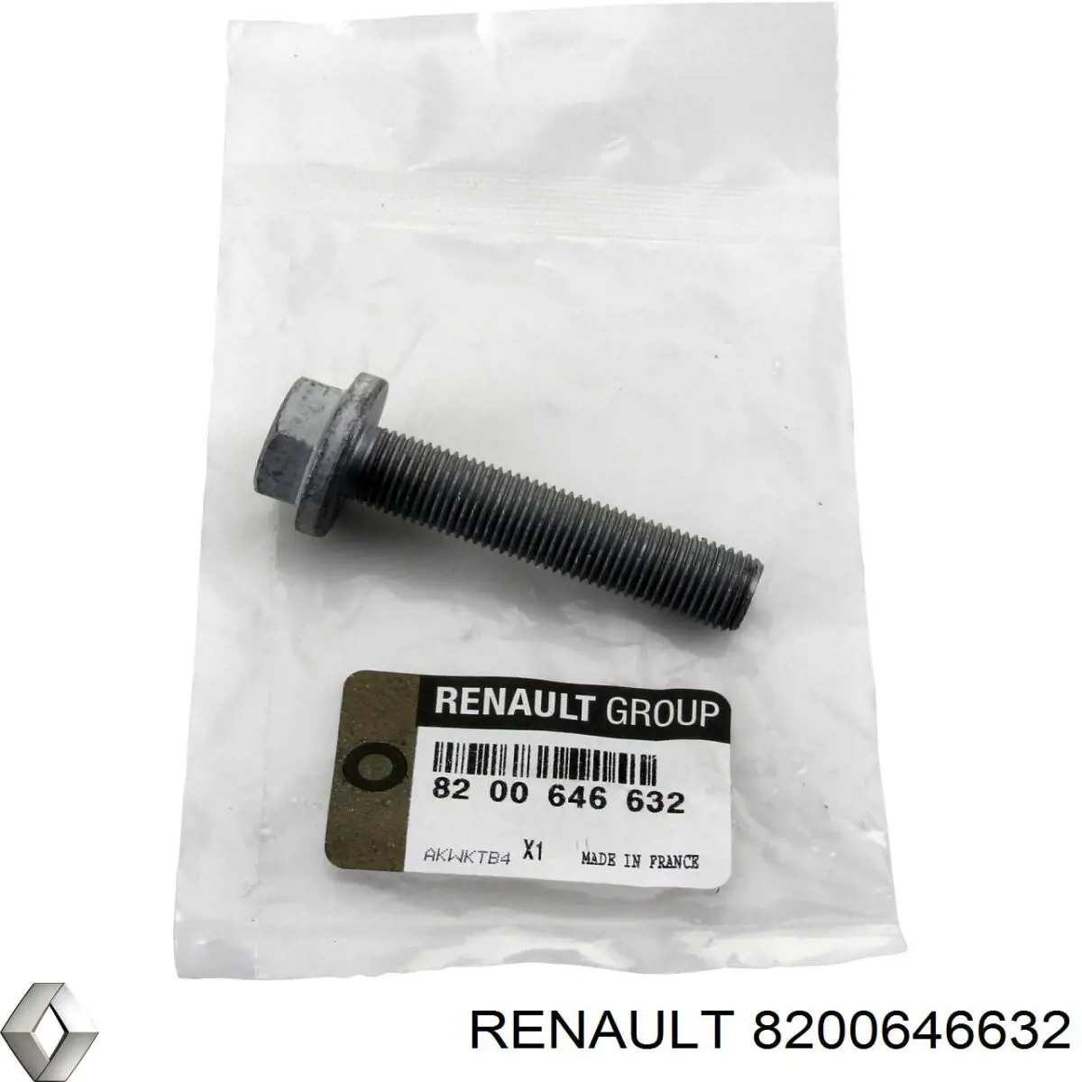 Do koszyka 8200646632 Renault (RVI) Śruba koła pasowego wału korbowego