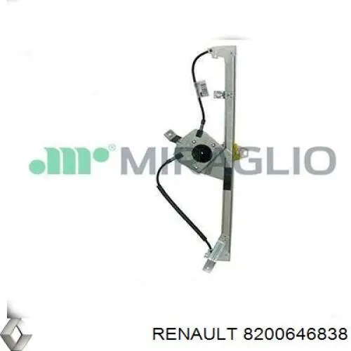 Mechanizm podnoszenia szyby drzwi przednich prawych Renault (RVI) 8200646838 cena, od 66,21 USD
