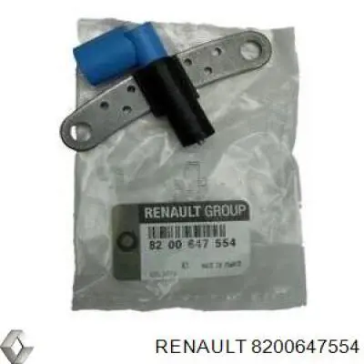 Czujnik położenia wału korbowego 8200647554 Renault (RVI)