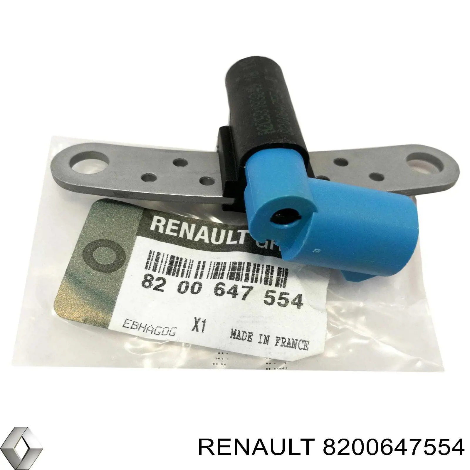 Czujnik położenia wału korbowego 8200647554 Renault (RVI)