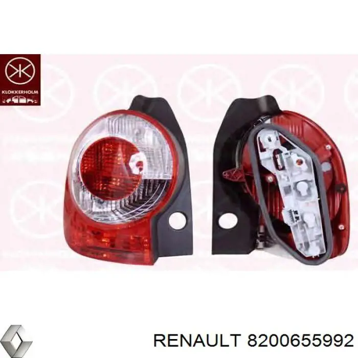 8200655992 Renault (RVI) Lampa zespolona tylna lewa