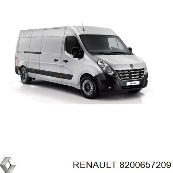 8200657209 Renault (RVI) Osłona chłodnicy kompletna (panel mocowania reflektorów)
