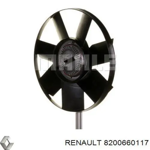 Wentylator elektryczny układu chłodzenia, kompletny (silnik+wirnik) lewy Renault (RVI) 8200660117 cena, od 171,96 USD