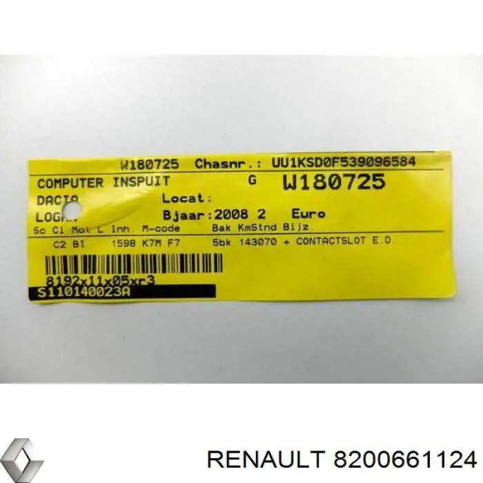 8200661124 Renault (RVI) Sterownik silnika