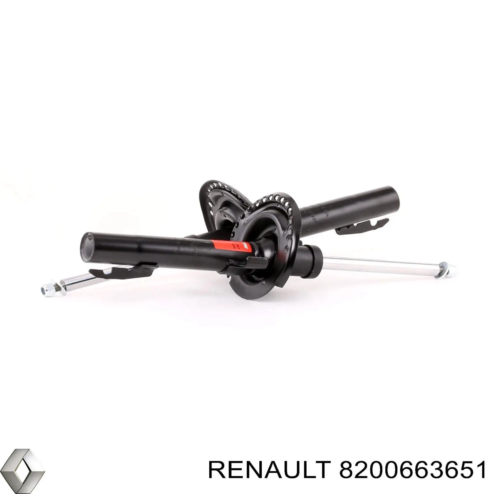 Do koszyka 8200663651 Renault (RVI) Amortyzator przedni