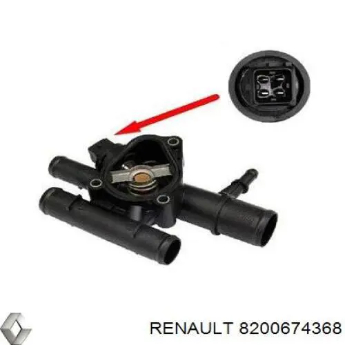 Obudowa termostatu Renault (RVI) 8200674368 cena, od 48,06 USD