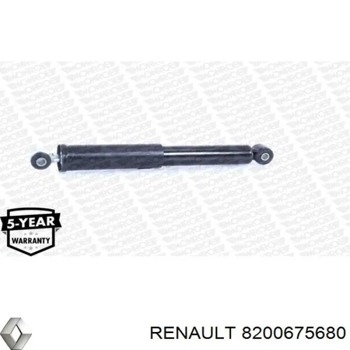Do koszyka 8200675680 Renault (RVI) Amortyzator tylny
