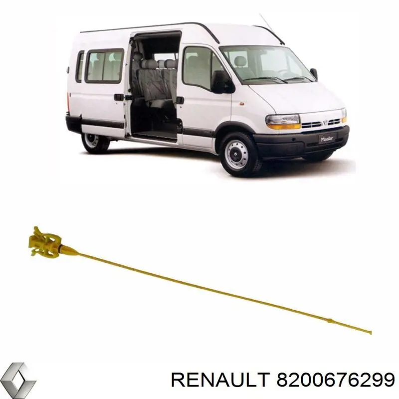 Do koszyka 8200676299 Renault (RVI) Bagnet poziomu oleju w silniku